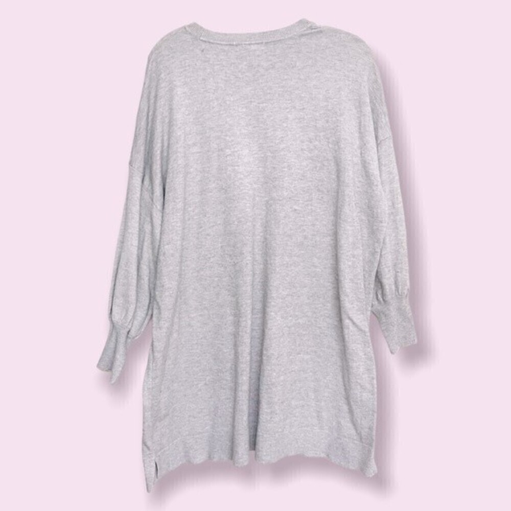 BB Dakota Steve Madden Olivia Sweater Dress Grey Crewneck Knit Womens Size Small - Picture 3 of 11